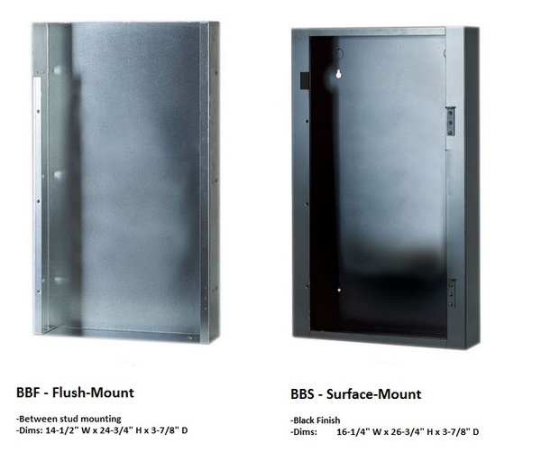 BBF FLUSH MOUNT BACKBOX FOR WALL-MOUNT POWER VECTOR WV-SERIES AMPS